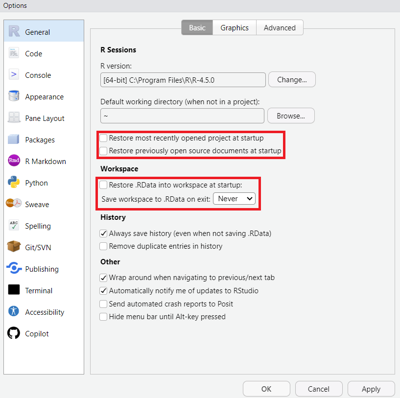 RStudio Interface